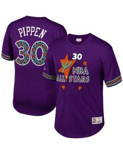 Mitchell & Ness N&n Mesh Crewneck "nba 1995 Scottie Pippen All-star" - Purple