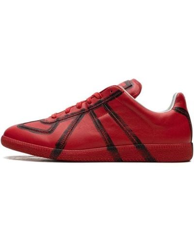 Maison Margiela Replica Low Top Trainer "red/ Black" Shoes
