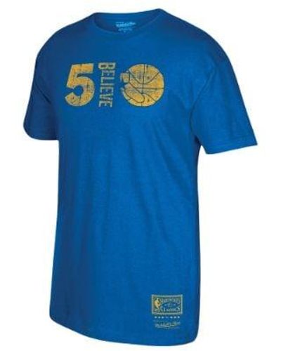 Mitchell & Ness Believe T-shirt "nba Golden State Warriors" - Blue