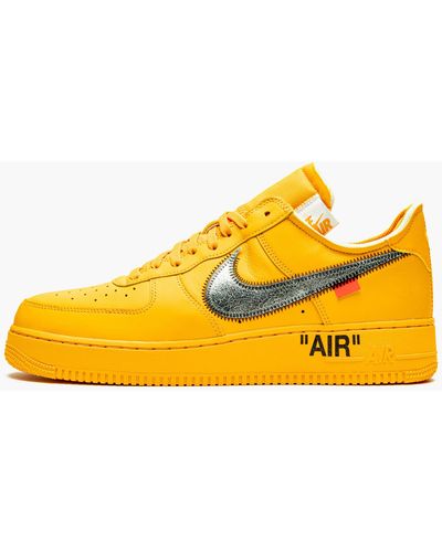 Nike air force deals 1 yellow off white