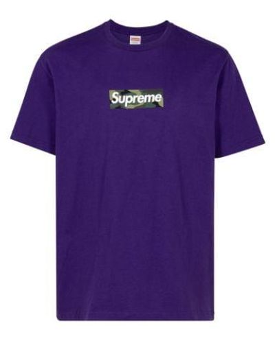 Supreme Box Logo T-shirt "fw 23" - Purple