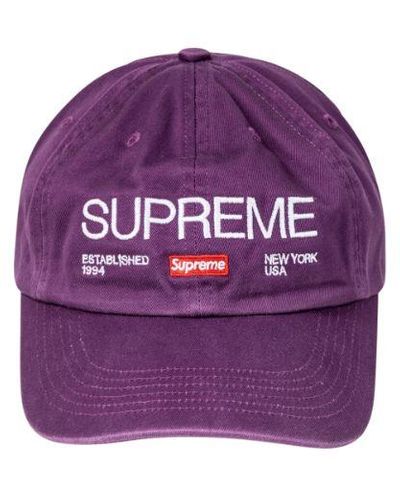 Supreme Est. 1994 6-panel "fw 21" - Purple