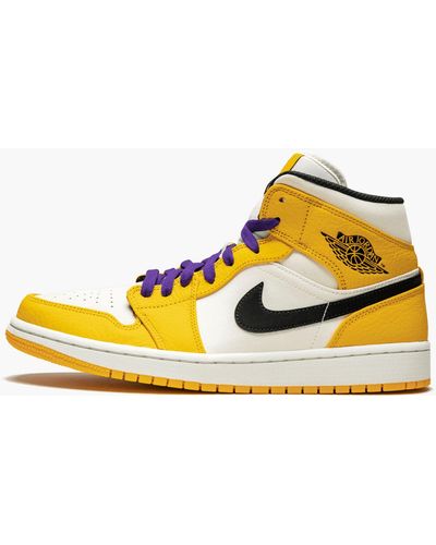 Nike Air 1 Mid Se "lakers" Shoes - Yellow