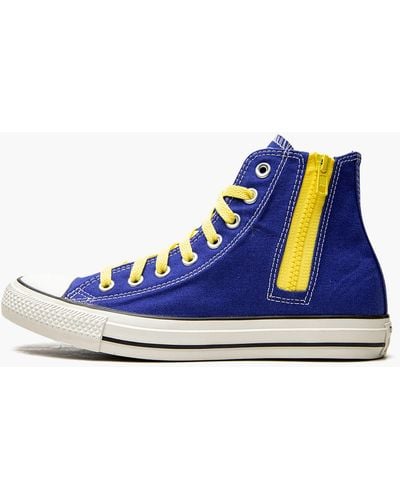Converse All Star Side Zip High Sneaker "chuck Taylor" Shoes - Blue