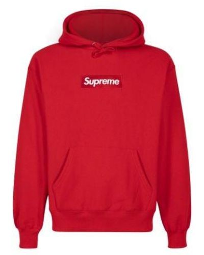 Supreme Box Logo Hooded Sweatshirt "fw 23" - Red
