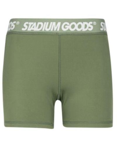 Stadium Goods Logo Biker Shorts "olivine" - Black