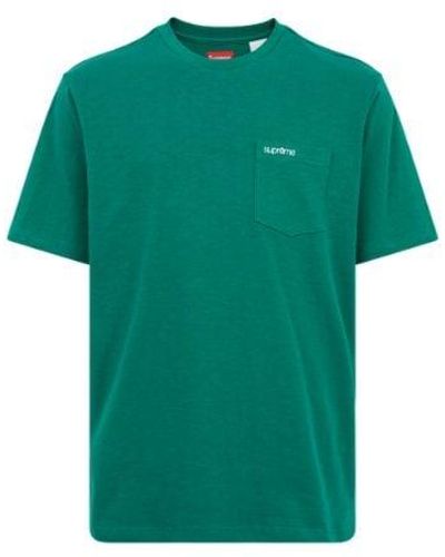 Supreme S/s Pocket T-shirt "fw 21" - Green