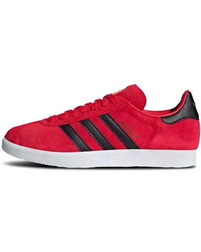 adidas Gazelle "manchester United" Shoes - Red