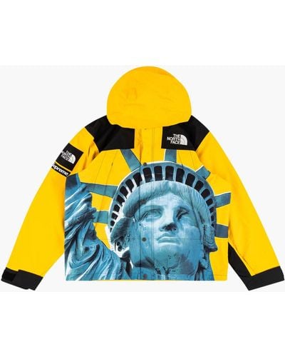 Supreme Tnf Mountain Jacket "fw 19 Statue Of Liberty" - Yellow