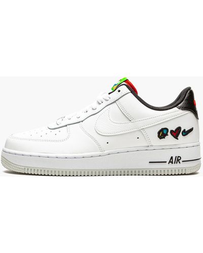 Nike Air Force 1 Low Lv8 "peace, Love, Swoosh" Shoes - Black
