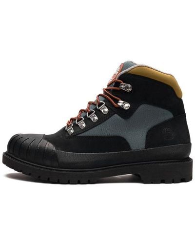 Timberland Leather Rubber Toe Shoes - Black