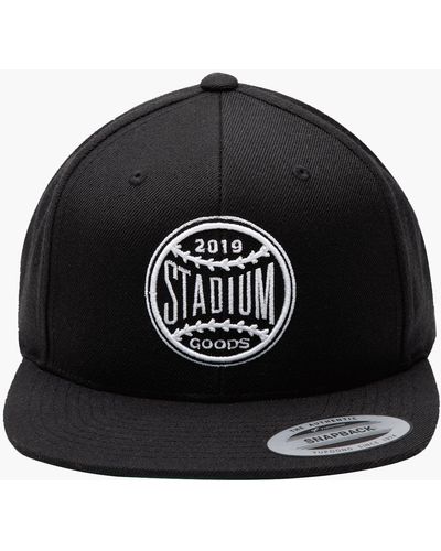 Stadium Goods Baseball Logo Snapback Hat "4th Anniversary - Black