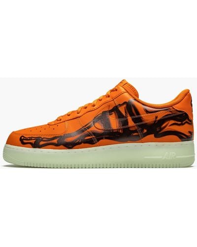 Nike Air Force 1 Low "orange Skeleton" Shoes
