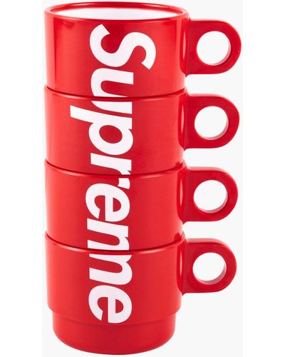 Supreme Stacking Cups (set Of 4) "ss 18" - Red