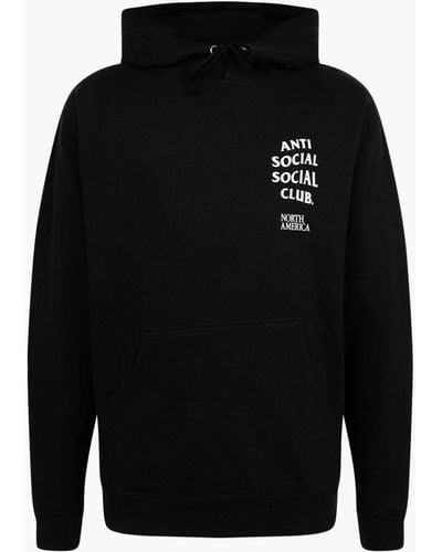 ANTI SOCIAL SOCIAL CLUB North America Hoodie - Black