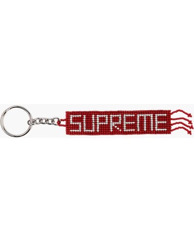 Supreme Beaded Keychain "ss 20" - Red
