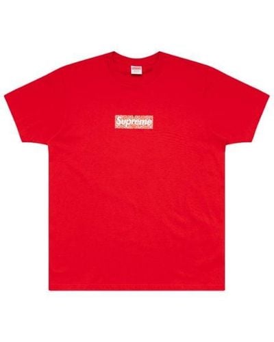Supreme Bandana Box Logo T-shirt "fw 19" - Red