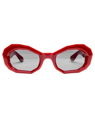 Amiri Honeycomb Sunglasses "red"
