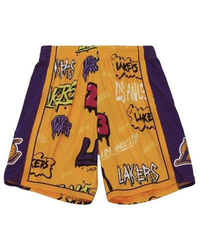 Mitchell & Ness Slap Sticker Swingman Short "nba La Lakers 2009" - Yellow