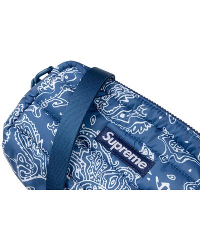 Supreme Puffer Side Bag "fw 22" - Blue