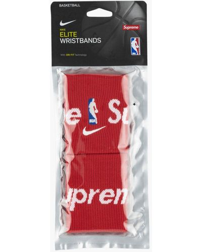 Supreme Nike Elite Wristbands "ss 19" - Red
