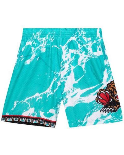 Mitchell & Ness Team Marble Swingman Shorts "nba Vancouver Grizzlies 1996" - Blue