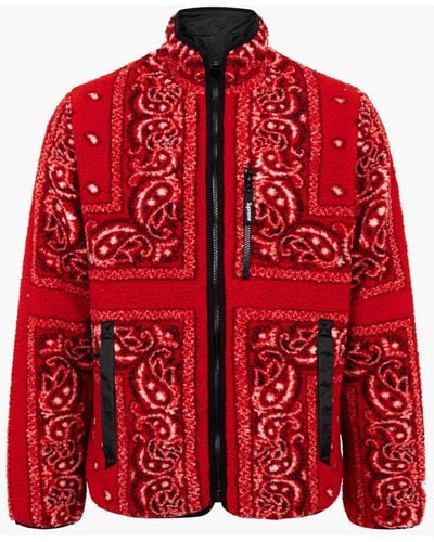 Supreme Full Zip Facemask Jacket Red Men's - SS22 - US