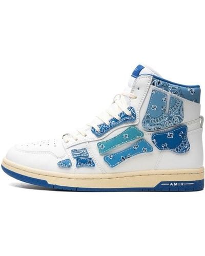 Amiri Skel Top Hi Trainers "bandana Blue" Shoes