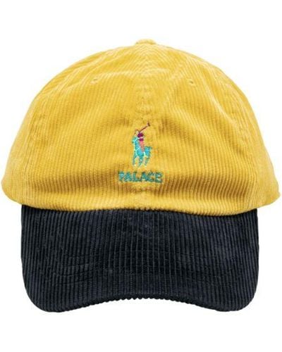 Palace Corduroy Classic Polo Cap "ralph Lauren X " - Yellow