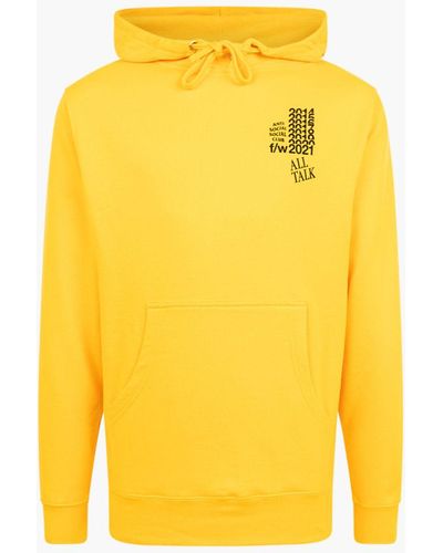 ANTI SOCIAL SOCIAL CLUB All Talk On A Blog Hoodie - Yellow