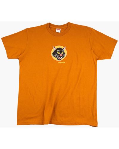 Supreme Black Cat T-shirt "ss 20" - Orange