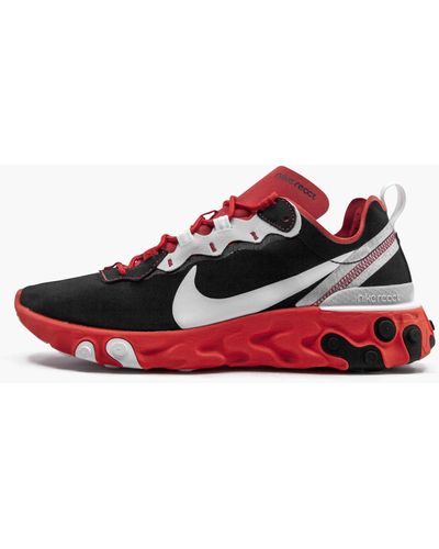 Nike React Element 55 "red Orbit" Shoes - Black