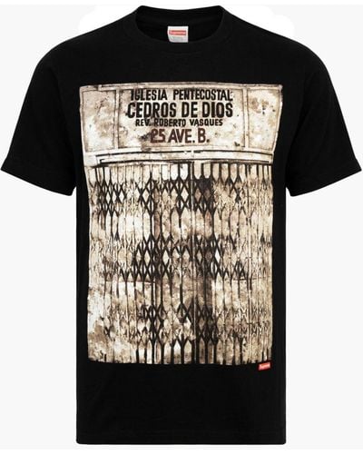 Supreme Iglesia Pentecostal T-shirt "fw 19 Martin Wong" - Black