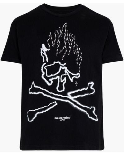 Travis Scott Skull T-shirt "cactus Jack X Mastermind" - Black