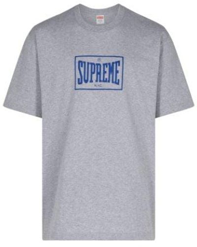 Supreme Warm Up T-shirt "grey" - Black