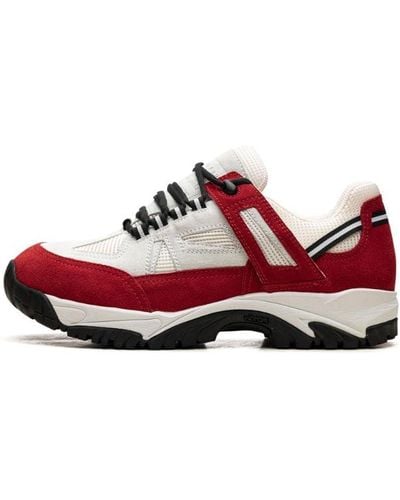 Maison Margiela Security Low Top Trainers "vibram" Shoes - Red