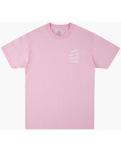 ANTI SOCIAL SOCIAL CLUB Cotton Assc Logo Short Sleeve - Pink