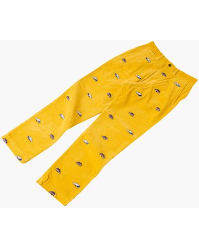 Palace Embroidered Cord Gti Chino "ralph Lauren X " - Yellow