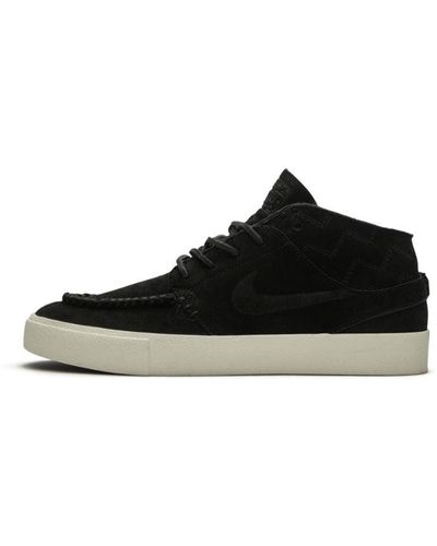 Nike Stefan Janoski Mid Crafted Shoes - Black
