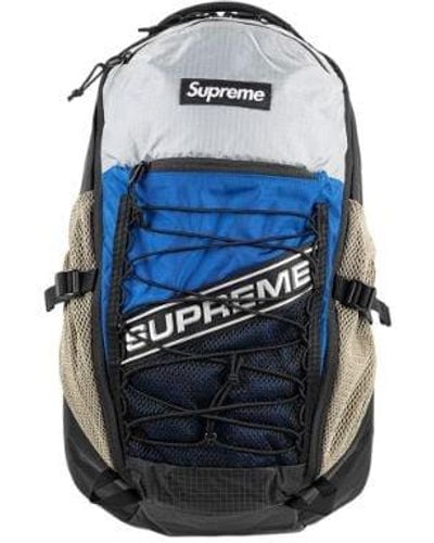 Supreme Logo Backpack "blue" - Black