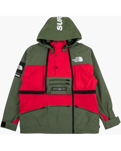 Supreme Tnf Steep Tech Hooded Jacket - Green