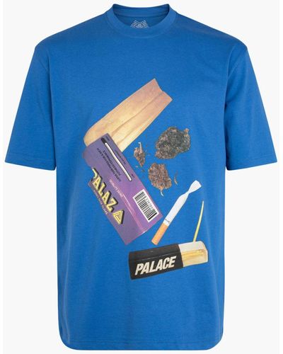Palace Skin Up Monsieur T-shirt "ss 20" - Blue