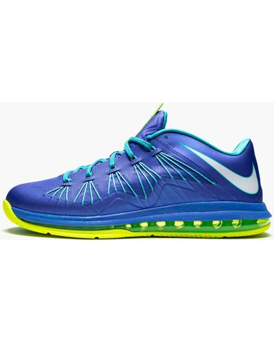 Nike Air Max Lebron 10 Low "sprite" Shoes - Blue