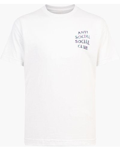 ANTI SOCIAL SOCIAL CLUB Kiss The Wall T-shirt "members Only" - White