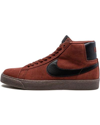 Nike Sb Zoom Blazer Mid Shoes - Brown