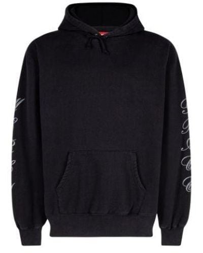 Supreme Patches Spiral Hooded Sweatshirt "ss23" - Black
