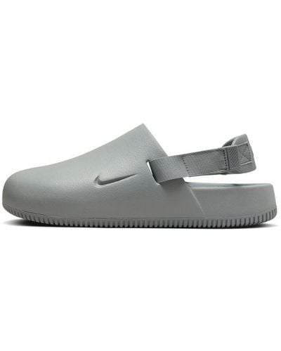Nike Calm Mule "light Smoke Grey" Shoes - Black