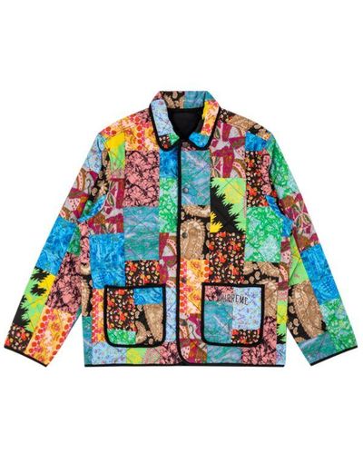 Supreme Reversible Patchwork Quilted Jacket "ss 19" - Black
