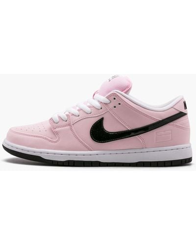 Nike Sb Dunk Low Elite "pink Box" Shoes - Black