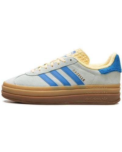 adidas Gazelle Bold Suede And Terry Platform Trainers Women - Blue